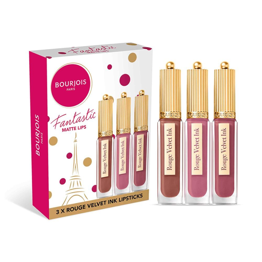 Bourjois Rouge Velvet Lipstick Set - 3 Pieces Bourjois Rouge Velvet Lipstick Set - 3 Pieces
