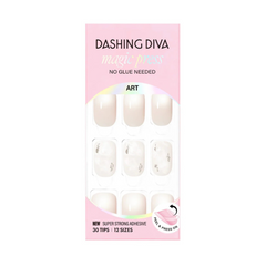 Dashing Diva Magic Press White Marble