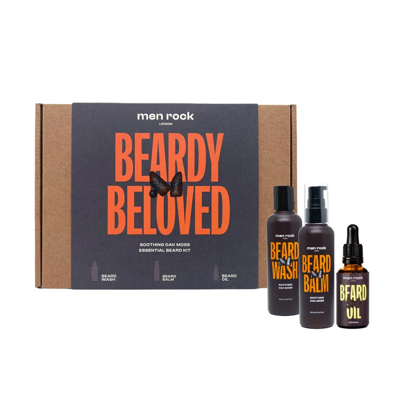 Men Rock Beard Care Gift Set Oak Moss