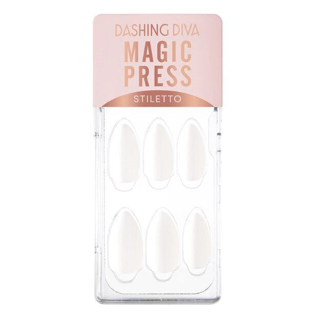 Dashing Diva Magic Press Titanium Edge White Dashing Diva Magic Press Titanium Edge White