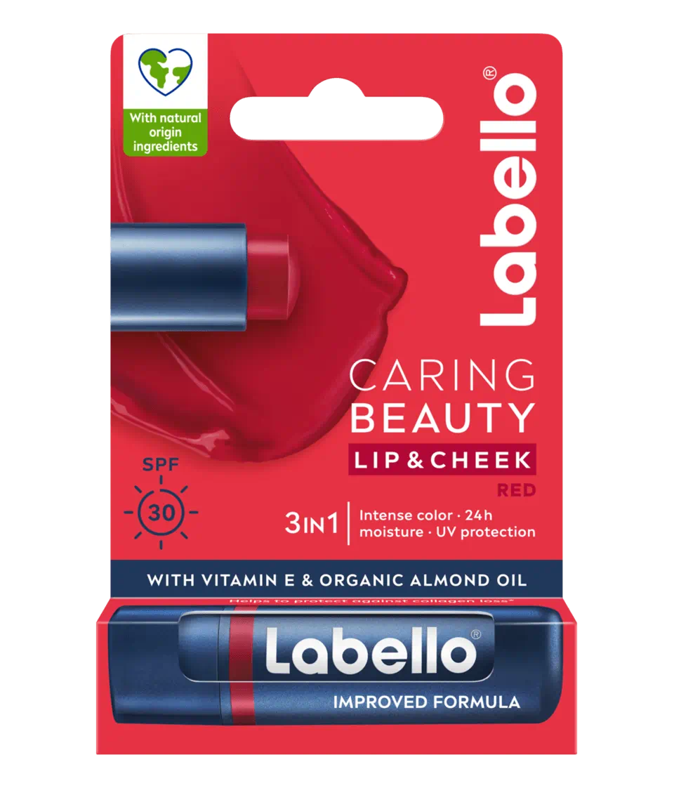 Labello Caring Beauty Lip & Cheek SPF 30 Red