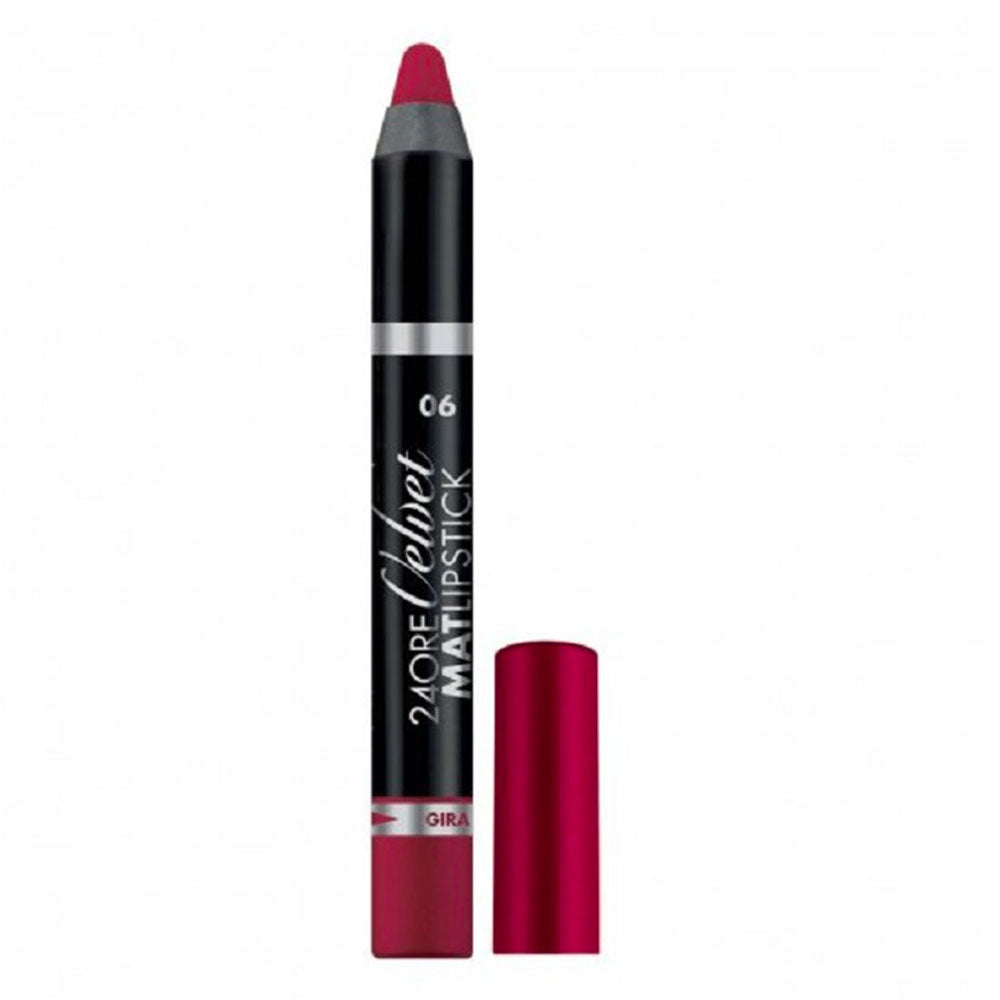 Deborah 24 Ore Velvet Mat Lipstick 06 Bordeaux