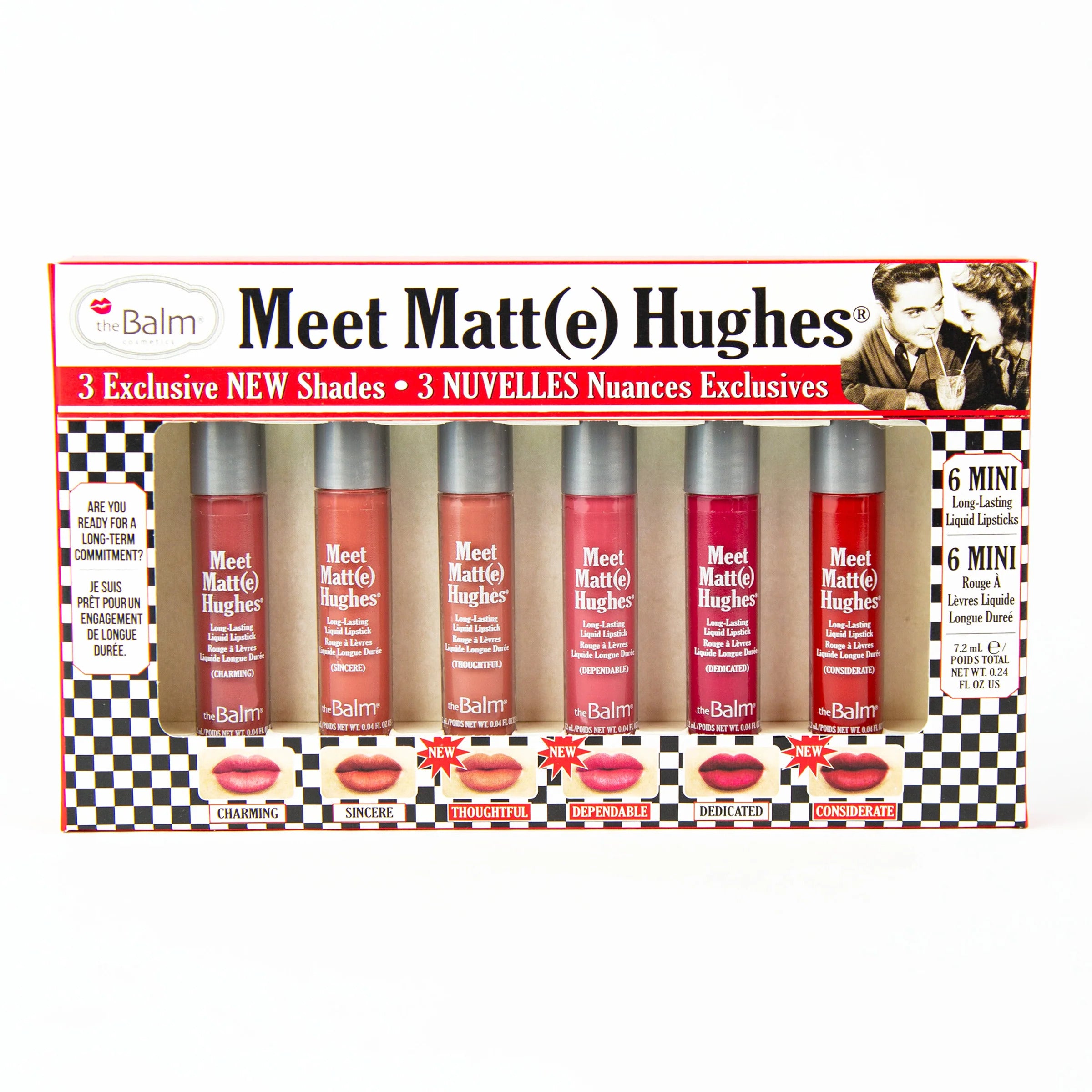 The Balm Meet Matte Hughes Mini Kit #14(Charming, Sincere, Thoughtful, Dependable, Dedicated, Considerate) The Balm Meet Matte Hughes Mini Kit #14(Charming, Sincere, Thoughtful, Dependable, Dedicated, Considerate)
