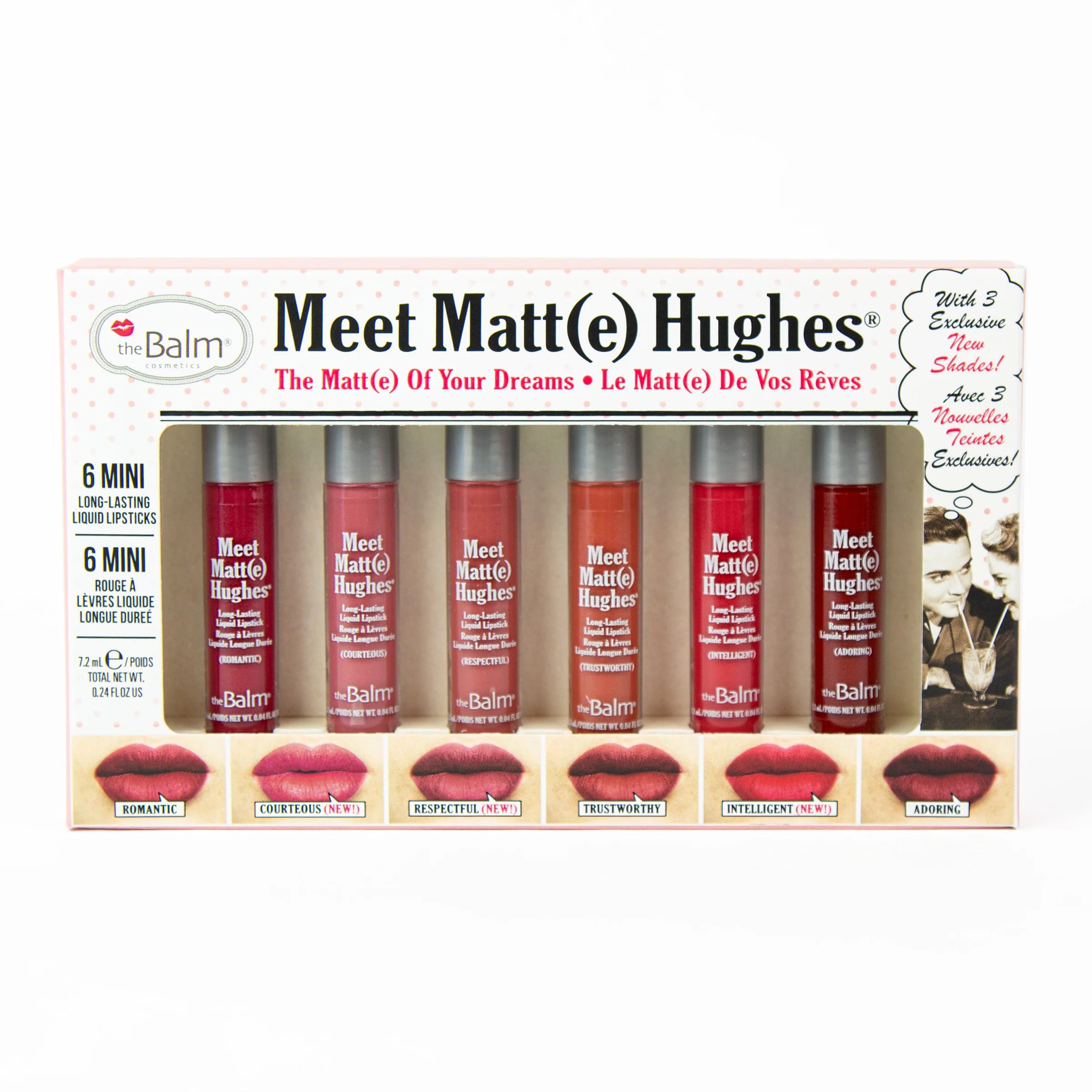 The Balm Meet Matte Hughes Mini Kit #12(Adoring, Intelligent, Romantic, Courteous, Respectful, Trustworthy) The Balm Meet Matte Hughes Mini Kit #12(Adoring, Intelligent, Romantic, Courteous, Respectful, Trustworthy)