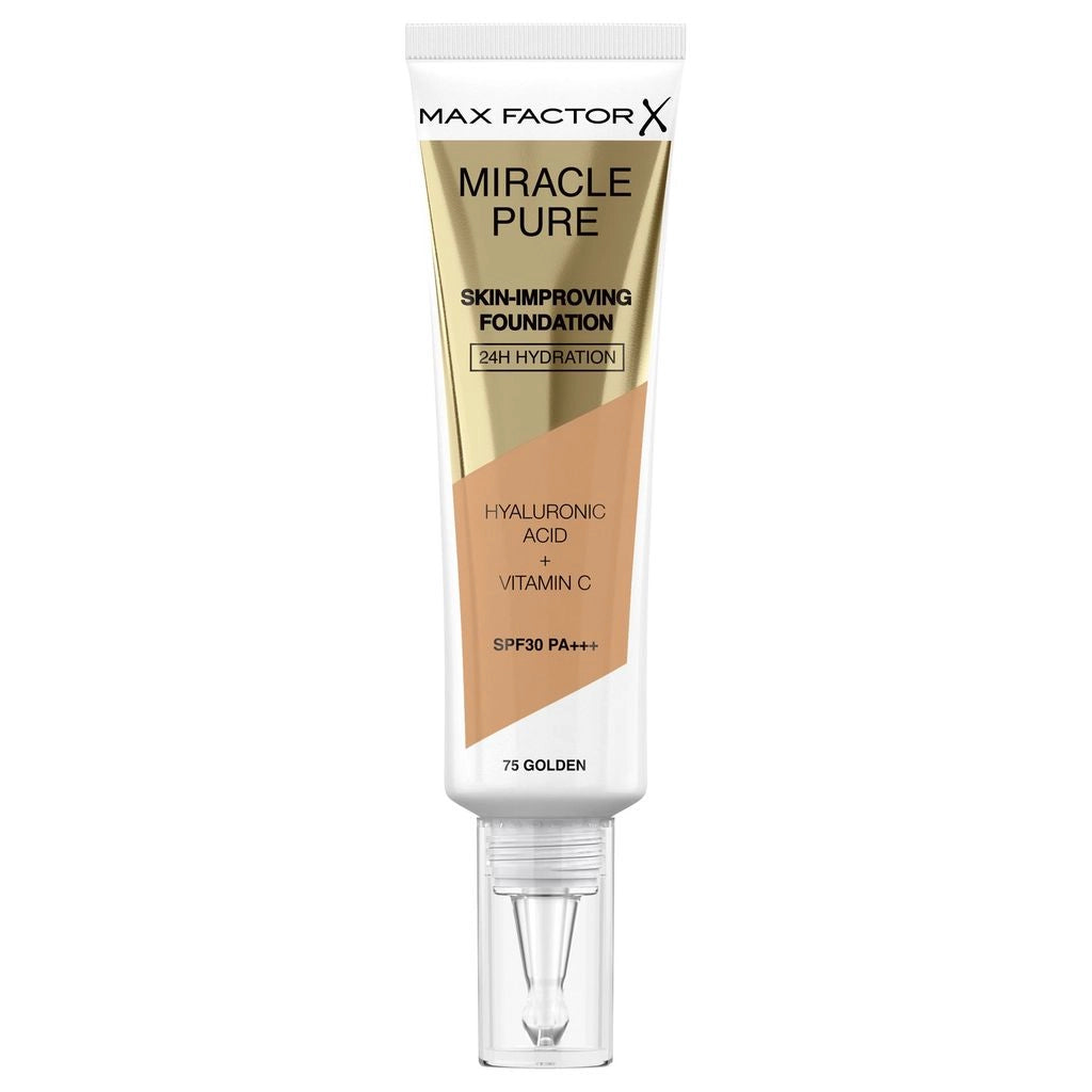 Max Factor Miracle Pure Foundation 75 - Golden Max Factor Miracle Pure Foundation 75 - Golden