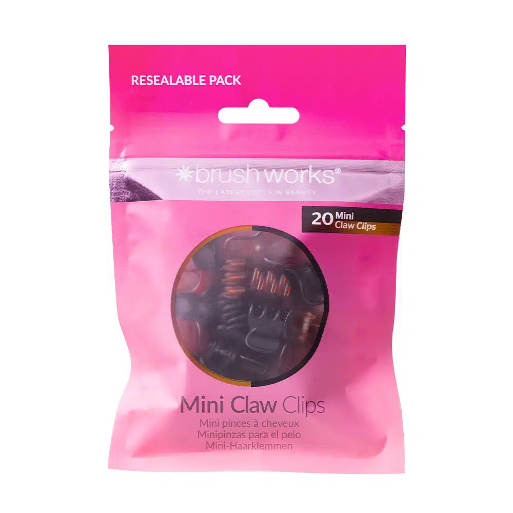 Brushworks Mini Claw Clips 20 Pack Brushworks Mini Claw Clips 20 Pack