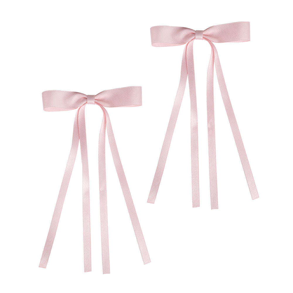 Brushworks Satin Hair Bow Duo Pink Brushworks Satin Hair Bow Duo Pink