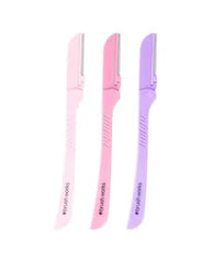 Brushworks Precision Eyebrow Razor Pack of 3