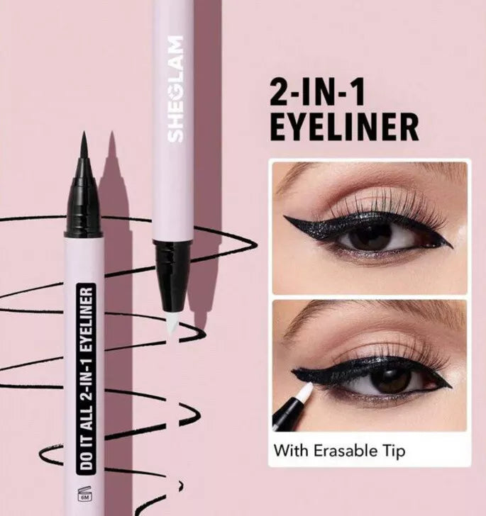 Sheglam Do It All 2-In-1 Eyeliner-Black Sheglam Do It All 2-In-1 Eyeliner-Black