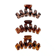 Brushworks Tortoiseshell Claw Clips 3 Pack