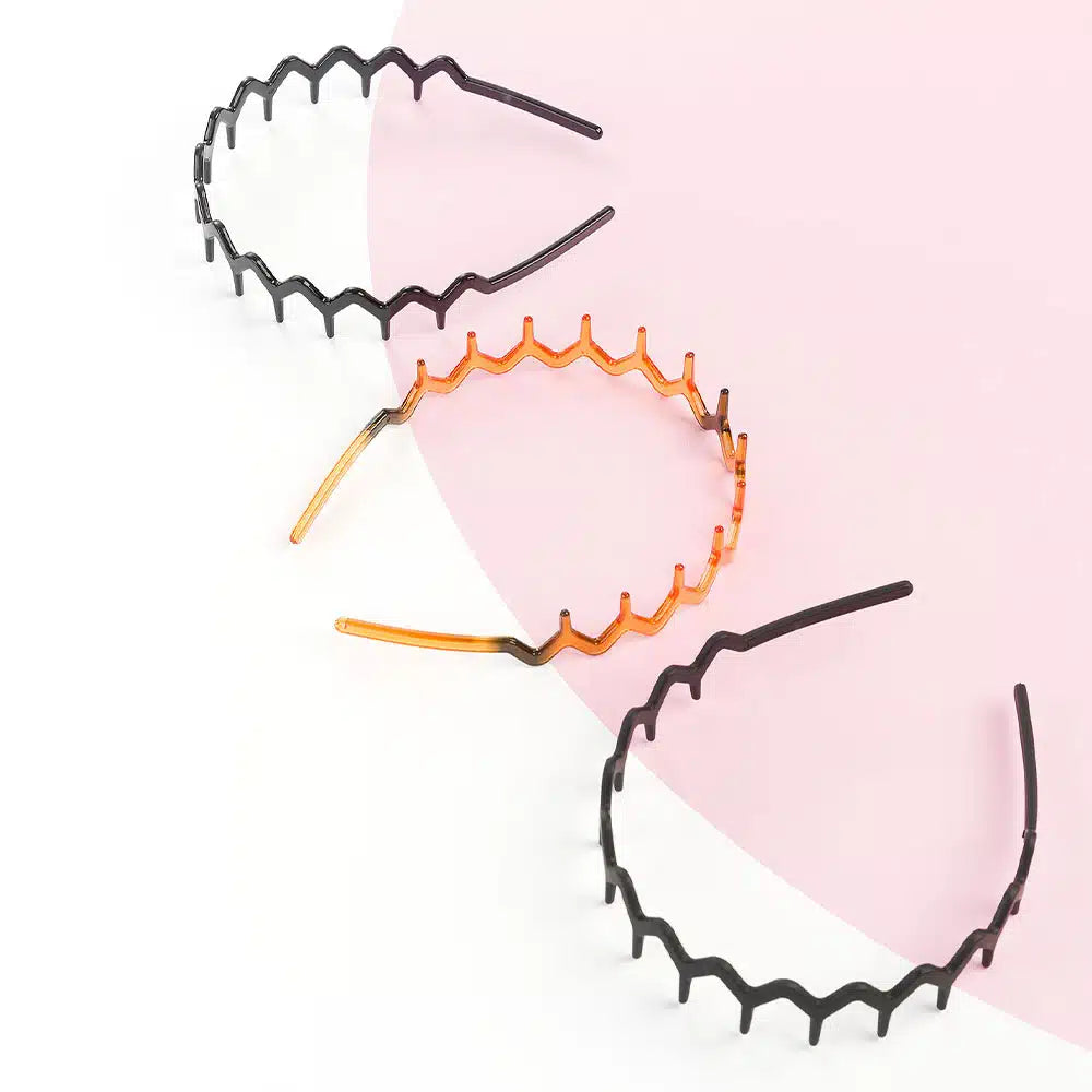 Brushworks Zig Zag Headbands 3 Pack Brushworks Zig Zag Headbands 3 Pack