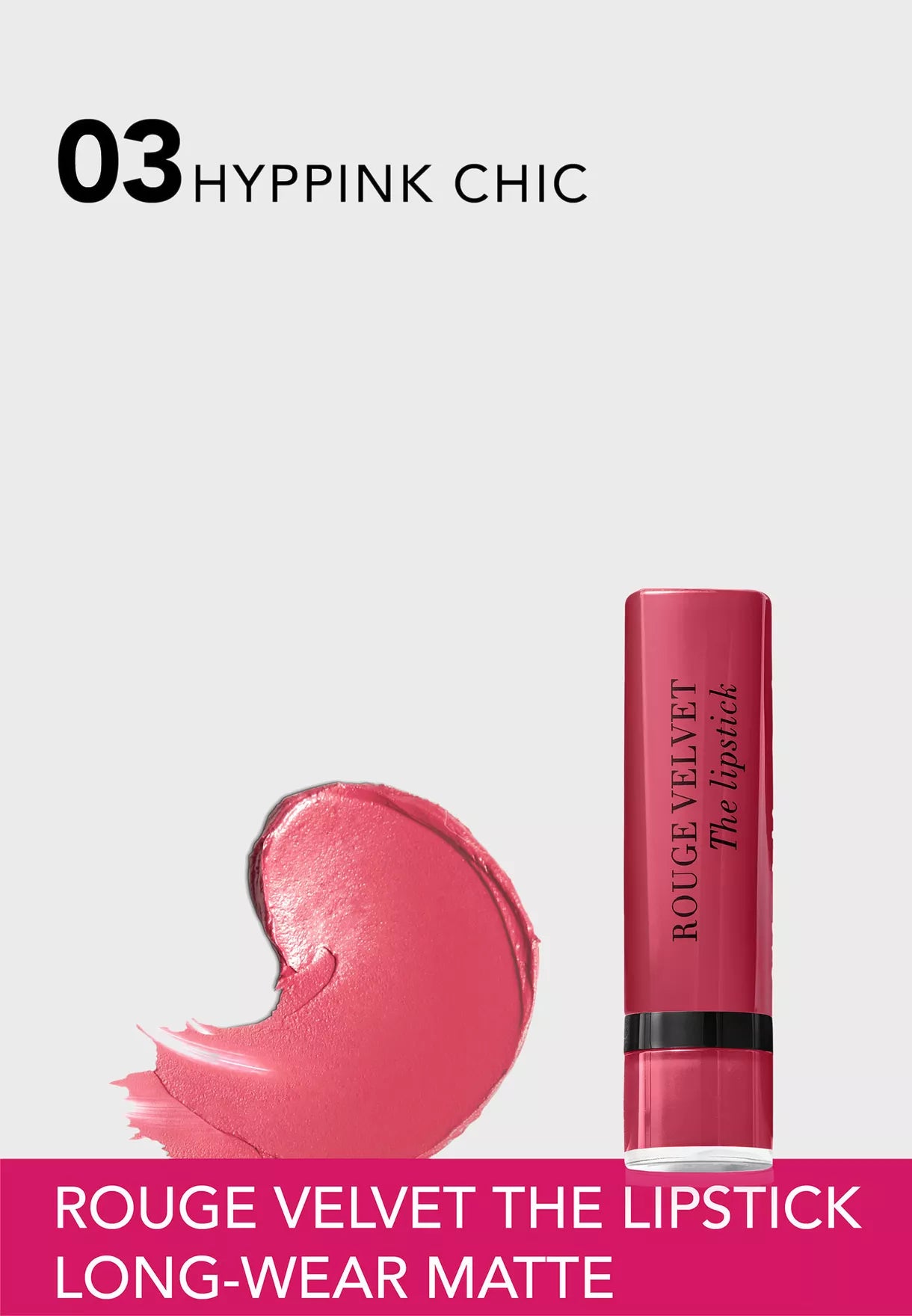 Bourjois La Vie En Rose Rouge Velvet The Lipstick #3 Bourjois La Vie En Rose Rouge Velvet The Lipstick #3