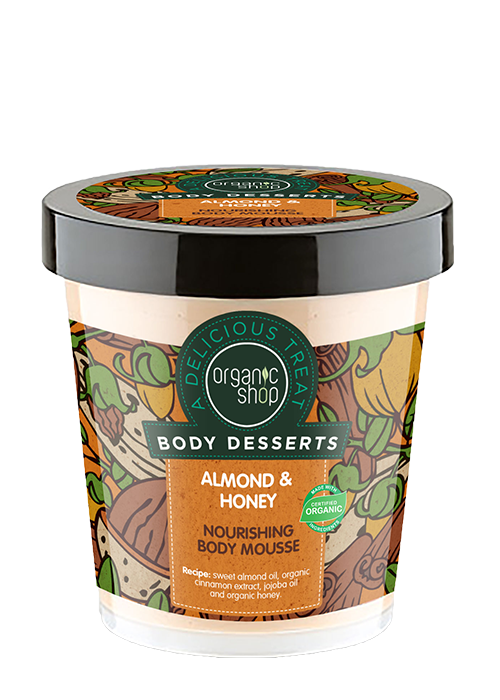 Organic Shop Body Dessert Almond & Honey Nourishing Body Mousse 450ml