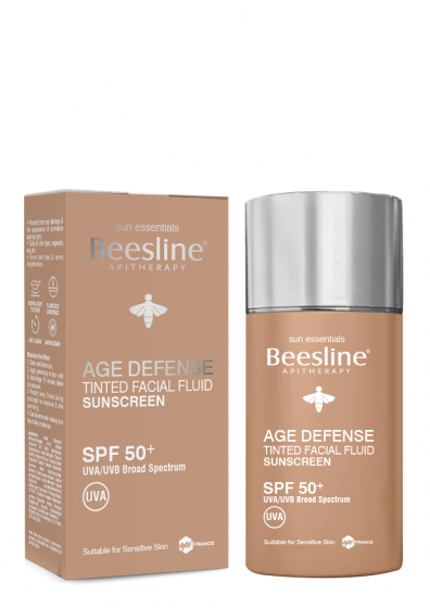 Beesline Age Defence Tenited Facial Fluid Screen SPF 50 + 40