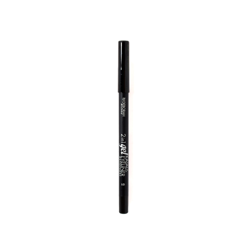 Deborah 2 In 1 Gel Kajal & Eyeliner 1 - Black Deborah 2 In 1 Gel Kajal & Eyeliner 1 - Black