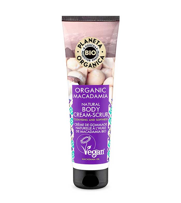 Planeta Organica Macadamia Natural Body Cream Scrub 140 ml