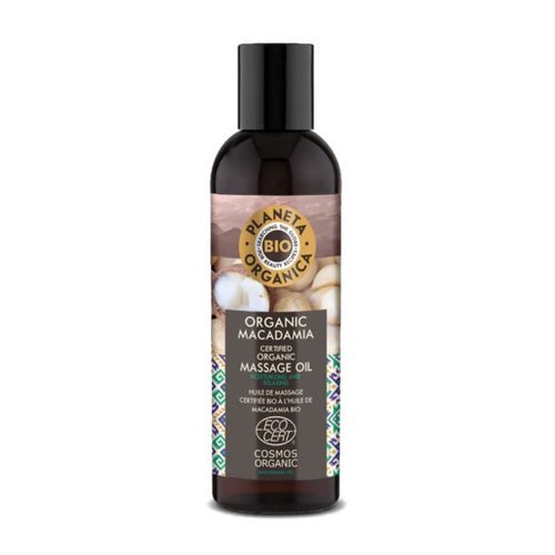 Planeta Organica Macadamia Natural Body Massage Oil, 200ml