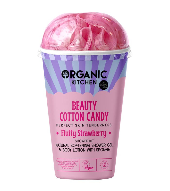 Organic Kitchen Fluffy Strawberry Shower Kit Natural Soft