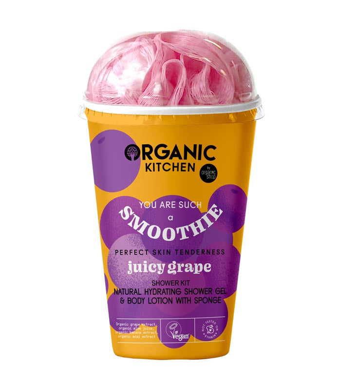 Organic Kitchen Juicy Grape Shower Kit. Natural Hydratin